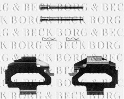 BORG & BECK bbk1125 -  Комплектующие, колодки дискового тормоза
